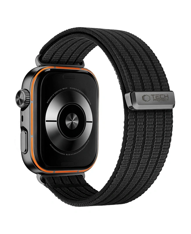Techprotect Huawei Watch Fit 5 5 Pro 4 4 Pro 3 medžiaginis dirželis, juoda, 3 nuotrauka